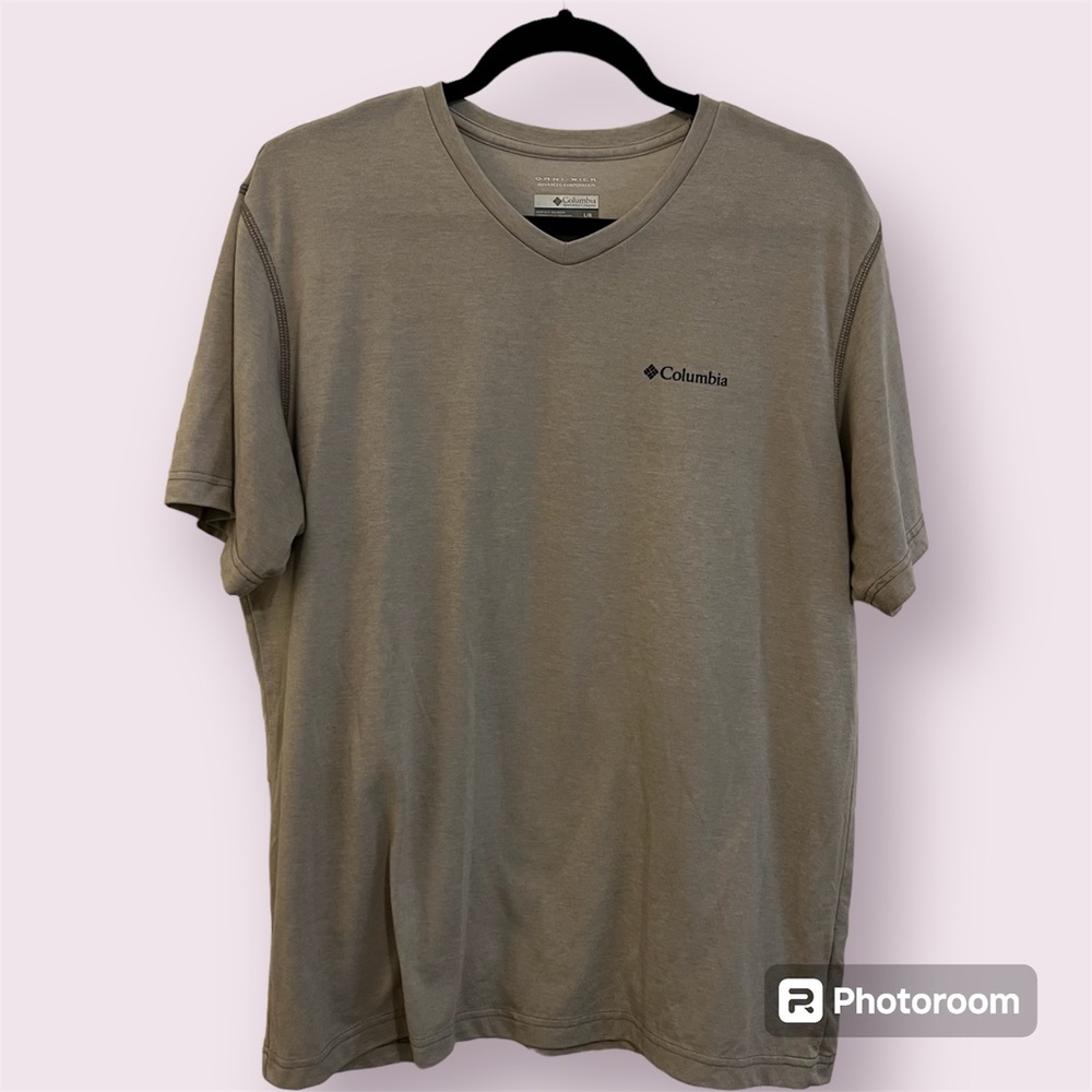 Columbia Large Grey Omni-Wick Short Sleeve Tshirt